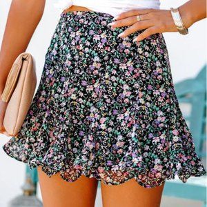 Floral Mini Skort